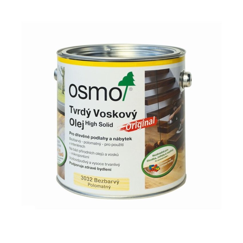 OSMO Tvrdý vosk.olej 3062 /3l/ MAT