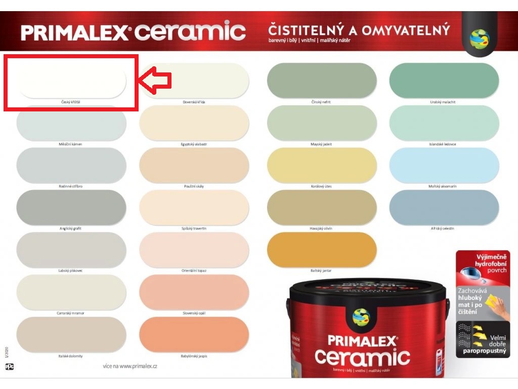 Primalex Ceramic vzorník barev